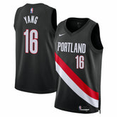 Nike Yang Hansen Portland Trail Blazers Unisex Swingman Jersey Icon Edition Black