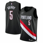 Nike Jrue Holiday Portland Trail Blazers Unisex Swingman Jersey Icon Edition Black