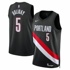 Nike Jrue Holiday Portland Trail Blazers Unisex Swingman Jersey Icon Edition Black