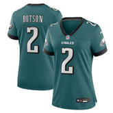 Jahan Dotson Philadelphia Eagles Women's Team Game Jersey - Midnight Green - Nike