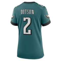 Jahan Dotson Philadelphia Eagles Women's Team Game Jersey - Midnight Green - Nike