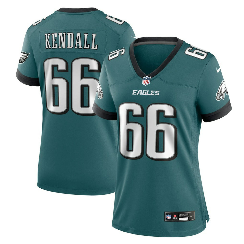 Drew Kendall Philadelphia Eagles Women's Team Game Jersey - Midnight Green - Nike