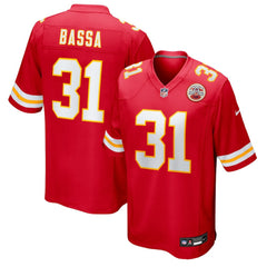 Jeffrey Bassa Kansas City Chiefs Team Game Jersey - Red - Nike