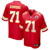 Josh Simmons Kansas City Chiefs Team Game Jersey - Red - Nike