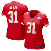 Jeffrey Bassa Kansas City Chiefs Women's Team Game Jersey - Red - Nike