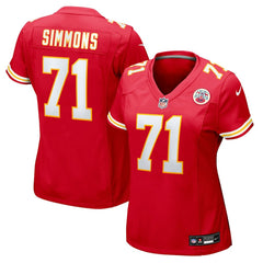 Josh Simmons Kansas City Chiefs Women's Team Game Jersey - Red - Nike