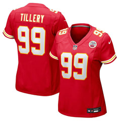 Jerry Tillery Kansas City Chiefs Women's Team Game Jersey - Red - Nike