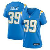 Eric Rogers Los Angeles Chargers Women's Team Game Jersey - Powder Blue - Nike