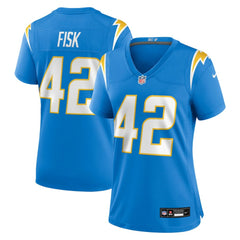 Tucker Fisk Los Angeles Chargers Women's Team Game Jersey - Powder Blue - Nike