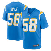 Marlowe Wax Los Angeles Chargers Team Game Jersey - Powder Blue - Nike
