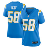 Marlowe Wax Los Angeles Chargers Women's Team Game Jersey - Powder Blue - Nike
