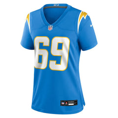 Josh Fuga Los Angeles Chargers Women's Team Game Jersey - Powder Blue - Nike