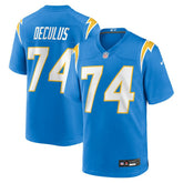 Austin Deculus Los Angeles Chargers Team Game Jersey - Powder Blue - Nike