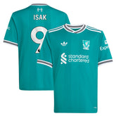 Adidas - Alexander Isak Liverpool Youth 2025/26 Third Replica Player Jersey - Green