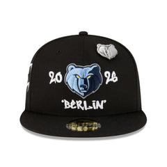 New Era Memphis Grizzlies 2026 NBA Global Games Berlin 59FIFTY Fitted Hat Black