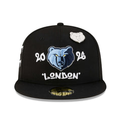 New Era Memphis Grizzlies 2026 NBA Global Games London 59FIFTY Fitted Hat Black