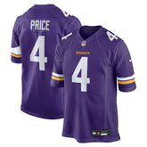 Myles Price Minnesota Vikings Team Game Jersey - Purple - Nike