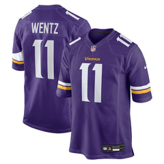 Carson Wentz Minnesota Vikings Team Game Jersey - Purple - Nike