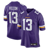 Tai Felton Minnesota Vikings Team Game Jersey - Purple - Nike