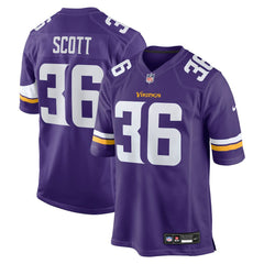 Zavier Scott Minnesota Vikings Team Game Jersey - Purple - Nike