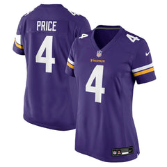 Myles Price Minnesota Vikings Women's Team Game Jersey - Purple - Nike