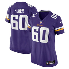 Joe Huber Minnesota Vikings Women's Team Game Jersey - Purple - Nike