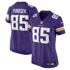 Ben Yurosek Minnesota Vikings Women's Team Game Jersey - Purple - Nike