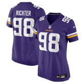 Bo Richter Minnesota Vikings Women's Team Game Jersey - Purple - Nike