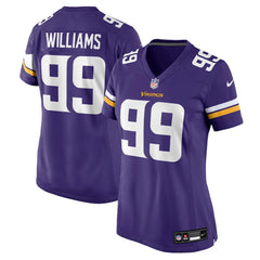 Elijah Williams Minnesota Vikings Women's Team Game Jersey - Purple - Nike