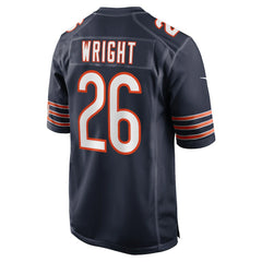 Nahshon Wright Chicago Bears Team Game Jersey - Navy - Nike