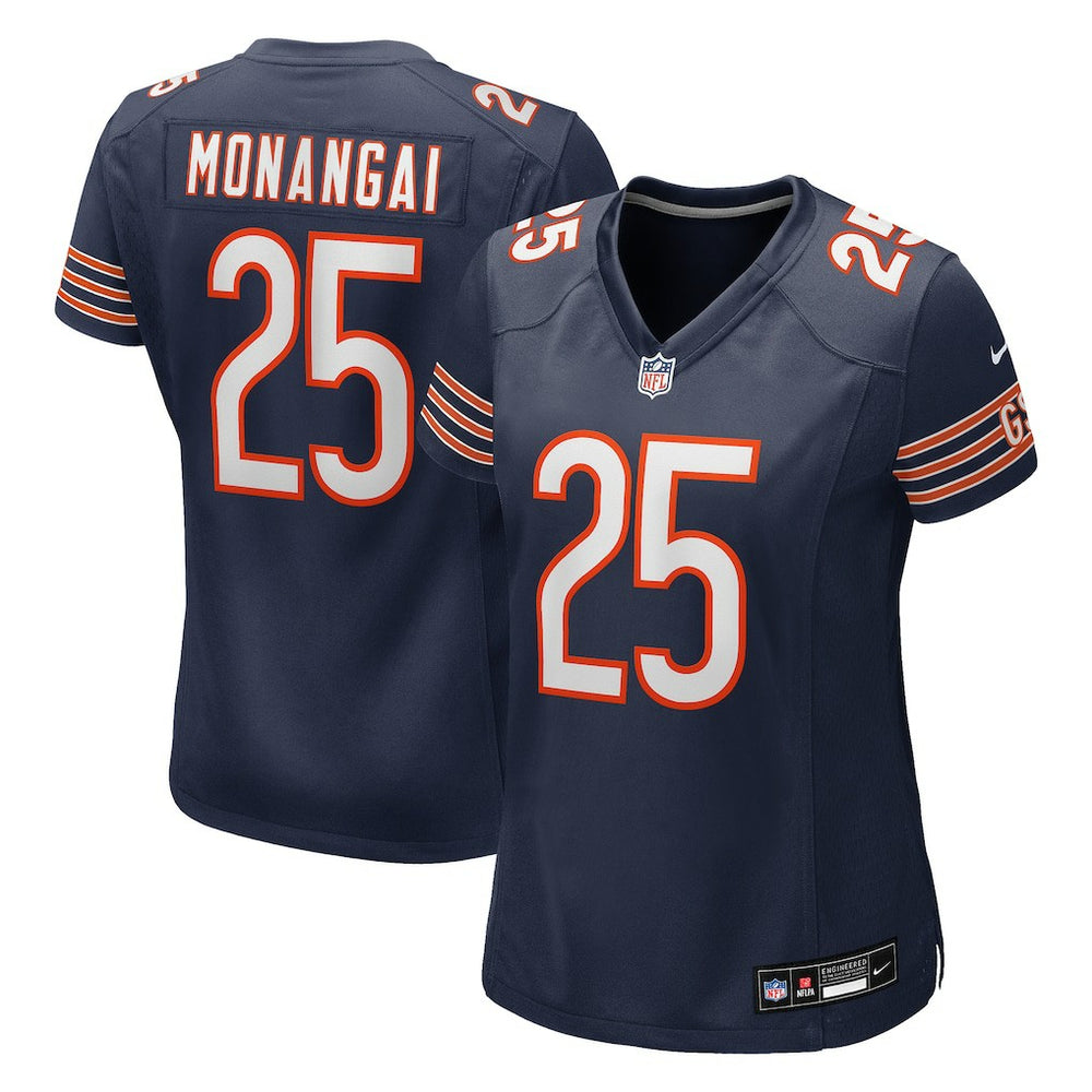 Kyle Monangai Chicago Bears Women's Team Game Jersey - Navy - Nike