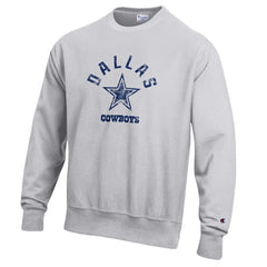 Dallas Cowboys Champion Reverse Weave Fleece Sweatshirt - Heather Gray - NFL