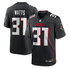 Xavier Watts Atlanta Falcons Team Game Jersey - Black - Nike