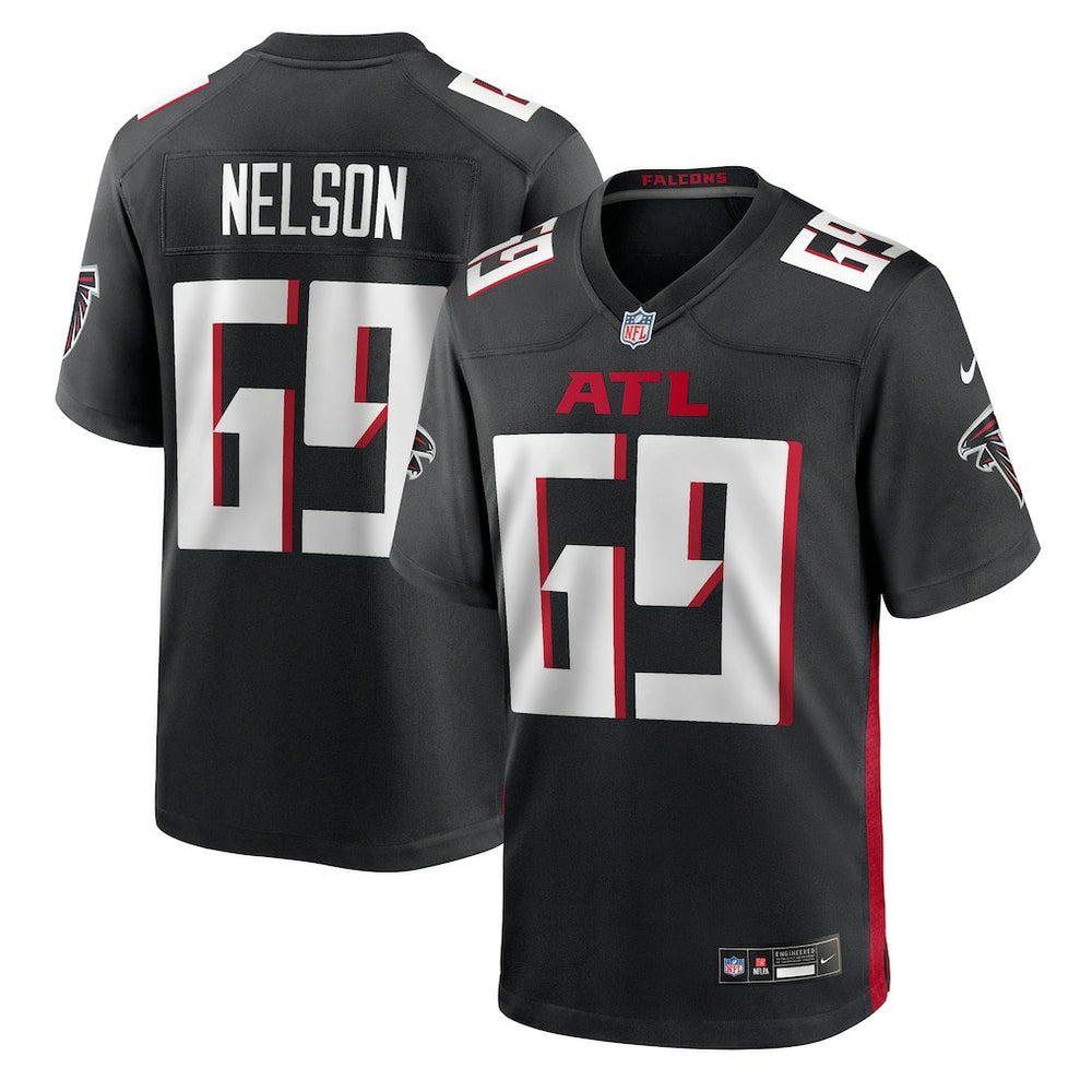 Jack Nelson Atlanta Falcons Team Game Jersey - Black - Nike
