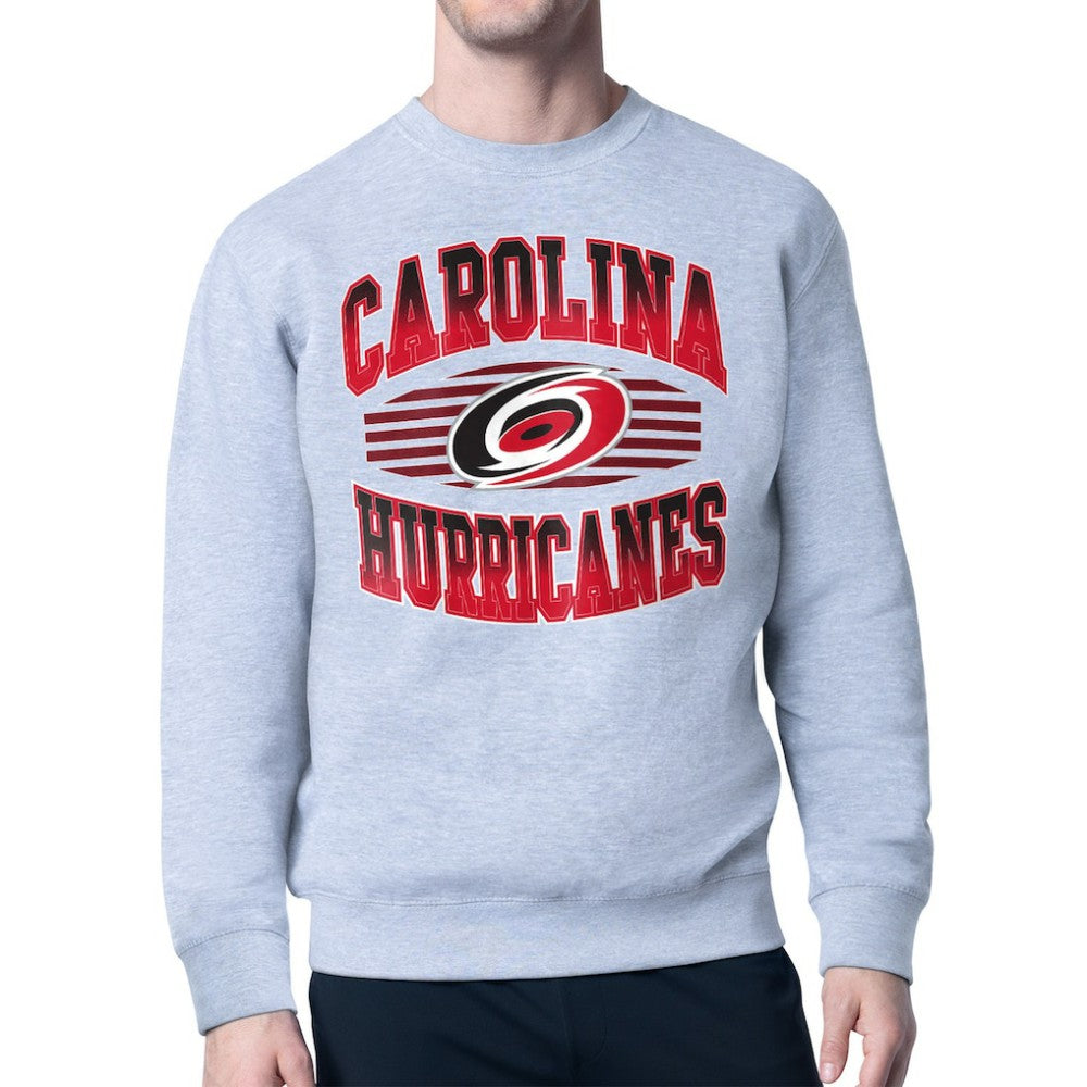 Carolina Hurricanes Starter Team Grit Graphic Fleece Pullover Sweatshirt - Gray | NHL near me