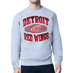 Detroit Red Wings Starter Team Grit Graphic Fleece Pullover Sweatshirt - Gray | NHL sale