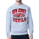 New Jersey Devils Starter Team Grit Graphic Fleece Pullover Sweatshirt - Gray | NHL on sale