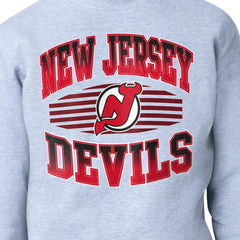 New Jersey Devils Starter Team Grit Graphic Fleece Pullover Sweatshirt - Gray | NHL on sale