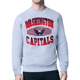 Washington Capitals Starter Team Grit Graphic Fleece Pullover Sweatshirt - Gray | NHL Lifestyle