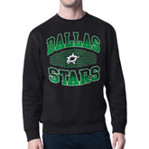 Dallas Stars Starter Team Grit Graphic Fleece Pullover Sweatshirt - Black | NHL Clearance
