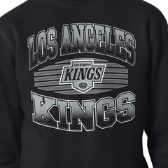 Los Angeles Kings Starter Team Grit Graphic Fleece Pullover Sweatshirt - Black | NHL Clearance