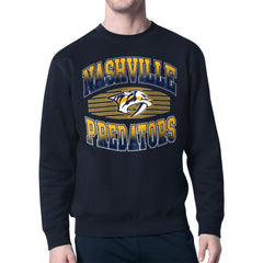 Nashville Predators Starter Team Grit Graphic Fleece Pullover Sweatshirt - Navy | NHL on sale