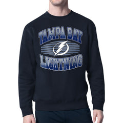 Tampa Bay Lightning Starter Team Grit Graphic Fleece Pullover Sweatshirt - Navy | NHL Clearance