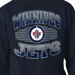 Winnipeg Jets Starter Team Grit Graphic Fleece Pullover Sweatshirt - Navy | NHL on sale