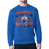 Edmonton Oilers Starter Team Grit Graphic Fleece Pullover Sweatshirt - Royal | NHL Lifestyle