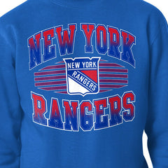 New York Rangers Starter Team Grit Graphic Fleece Pullover Sweatshirt - Blue | NHL online