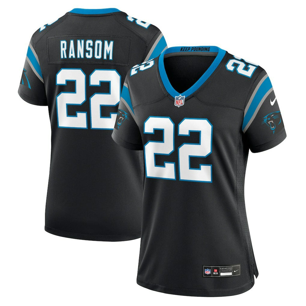 Lathan Ransom Carolina Panthers Women's Team Game Jersey - Black - Nike