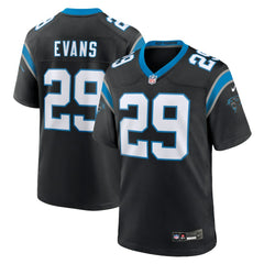 Akayleb Evans Carolina Panthers Team Game Jersey - Black - Nike