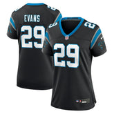 Akayleb Evans Carolina Panthers Women's Team Game Jersey - Black - Nike