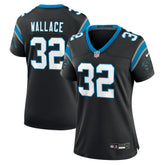 Trevin Wallace Carolina Panthers Women's Team Game Jersey - Black - Nike